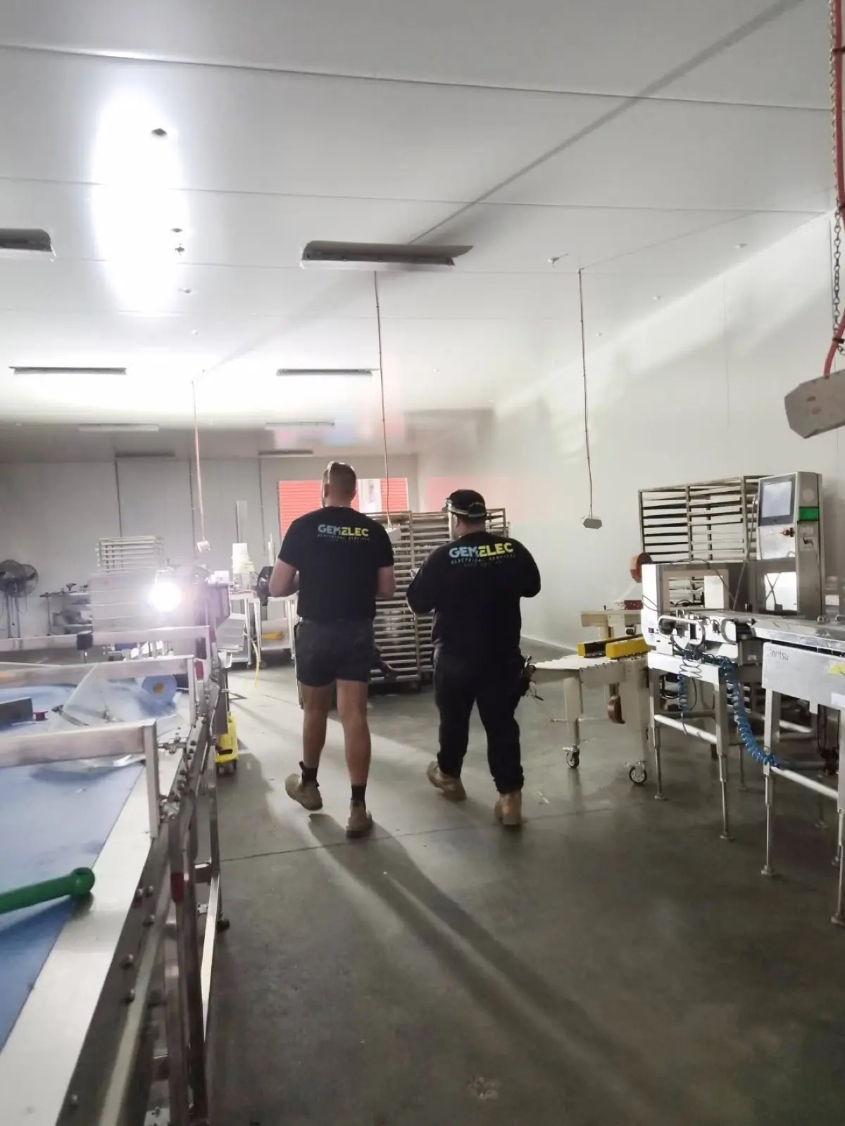 Gemelec commercial electrician inside a Sydney factory