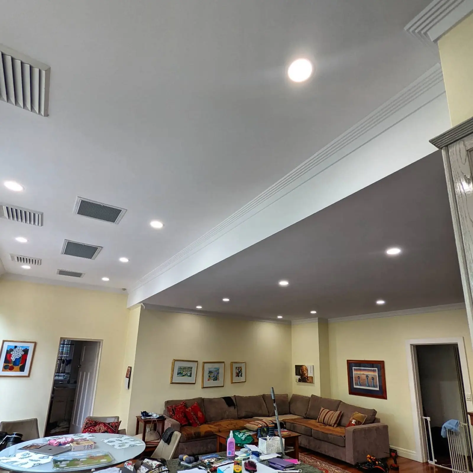 LED downlights installed in Sydney home